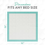 Inspire Super and Ultra Absorbent Disposable Bed Pads, 36" X 36", Pack of 50 with Adhesive, XXL