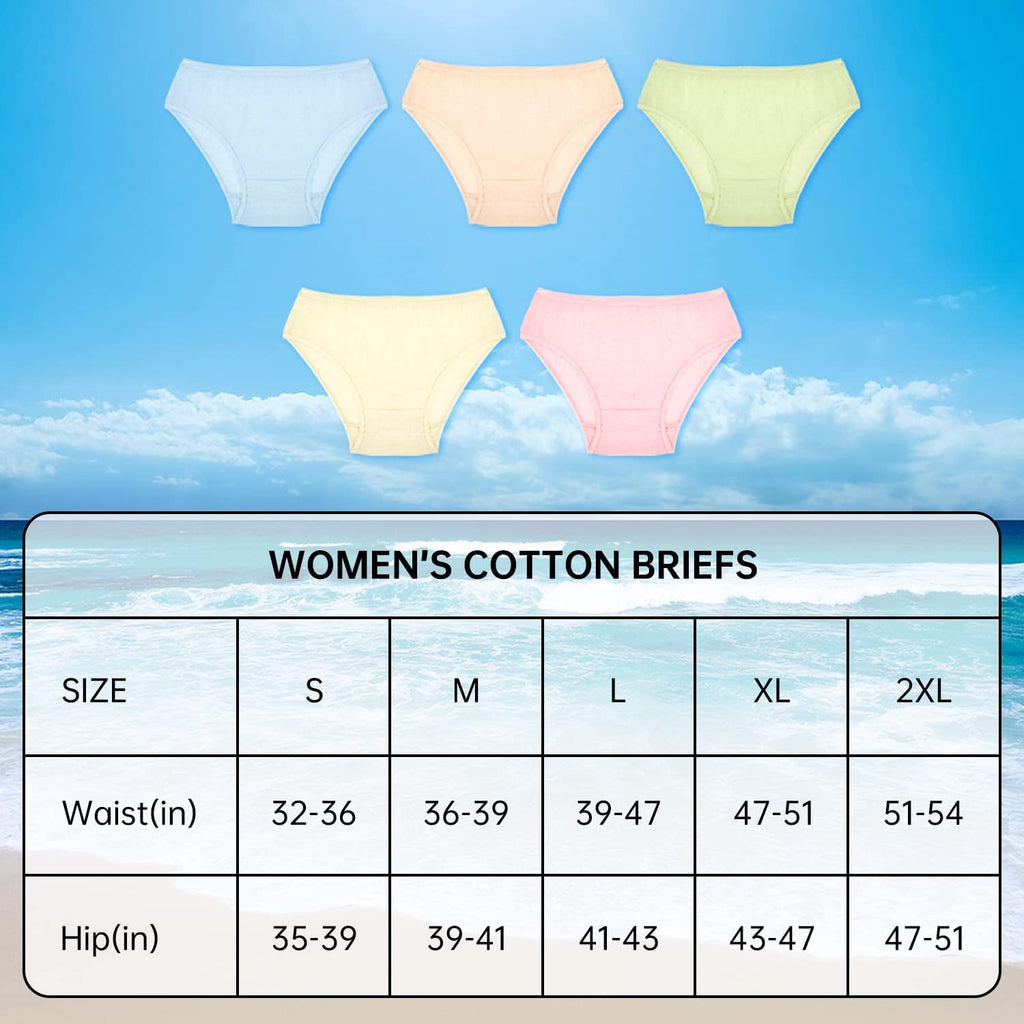 Disposable Women Underwear for Travel Colorful Cotton Ladies Briefs Hotel Spa Hospital Stays Emergencies