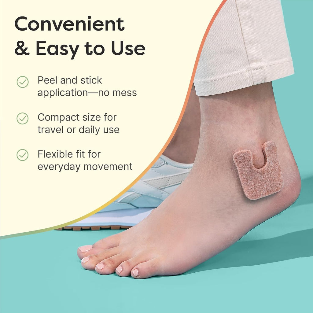 ZenToes U-Shaped Felt Callus Pads, Self-Stick Cushions, 24 Count | Thick padding offloads pressure from that one stubborn spot, stays put all day. Trim to fit, latex-free