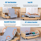 Falluk 90° Rotating Electric Home Care Bed
