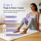 Thigh Trainer for Women, 15-60LB Adjustable Resistance Inner Thigh Exerciser for Pelvic Floor Strengthening, Kegel Equipment with Data Tracking, Home Gym Fitness for Postpartum Recovery & Shaping1