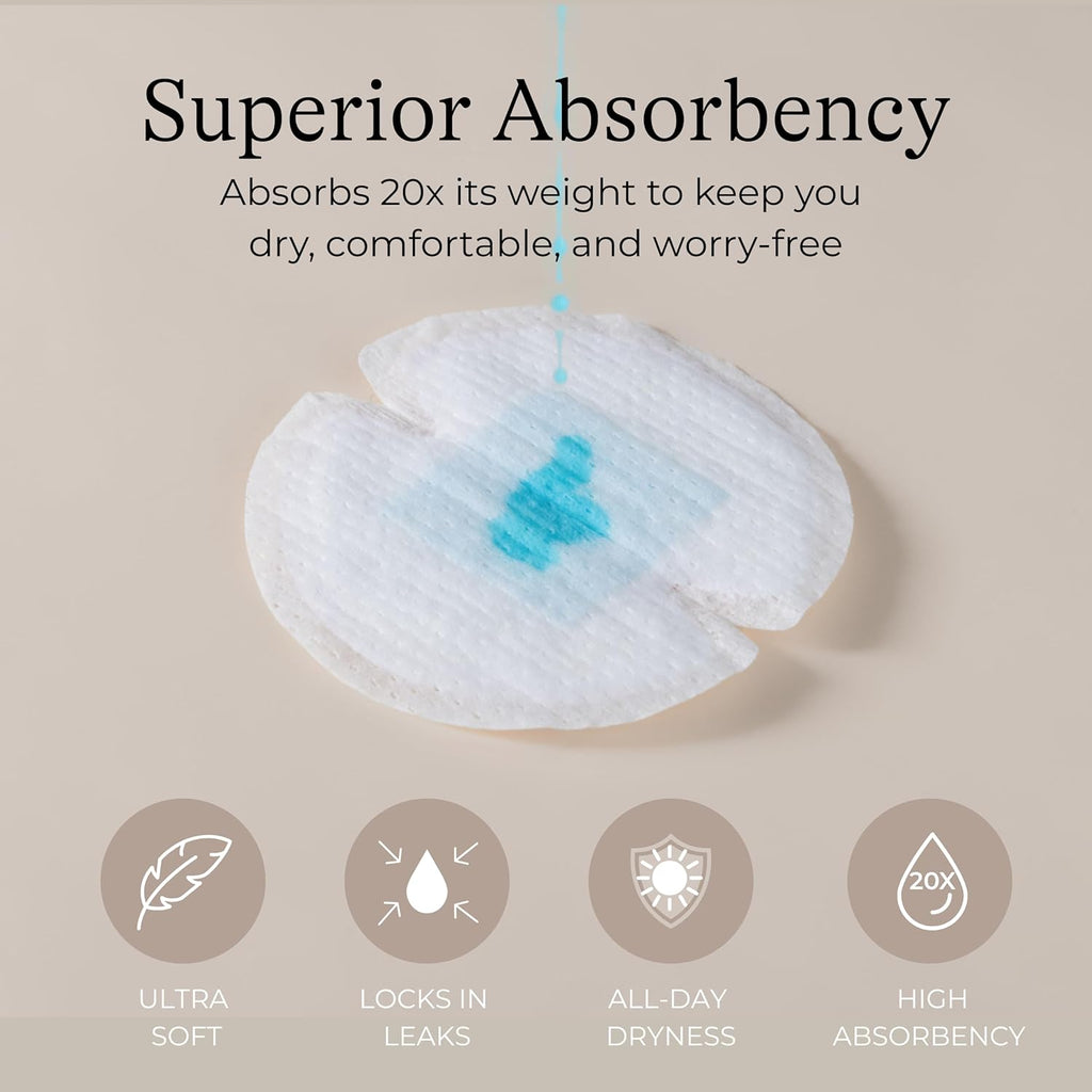 Lansinoh Stay Dry Disposable Nursing Pads, Soft and Super Absorbent Breast Pads, Breastfeeding Essentials for Moms, 100 Count | Soft, Super Absorbent, Breast Pads, Breastfeeding Essentials for Moms