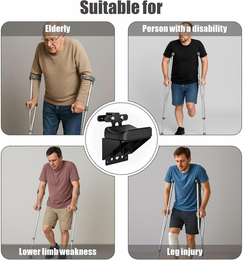Knee Support for Crutches, Adjustable Leg Support for Post-Surgery Recovery, Comfortable Cushion for Injuries and Fractures