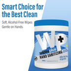 WIPESPLUS Hand Sanitizing Wipes Canister Alcohol Free for Home and Business, 240 Count