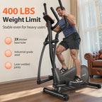 Niceday Elliptical Exercise Machine, Elliptical Machine for Home, Magnetic Elliptical Trainer with 15.5IN-20IN Stride, 16 Resistance Levels, 400LBS Loading Capacity, Support Kinomap APP