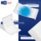 GauzeCare Sterile Abdominal Pads 5x9 inch 20-Pack | Extra Absorbent & Thick, Individually Packed Combine Pads with Non-Stick Outer Layer for Heavy Bleeding Wounds | Perfect for First Aid Kits (IFAKs)
