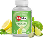 SaltStick Electrolyte FastChews Lemon Lime - 120 Chewable Tablets | Chewable electrolyte tablets that start working in 45 seconds. No mixing or waiting—just chew for hydration on the go.