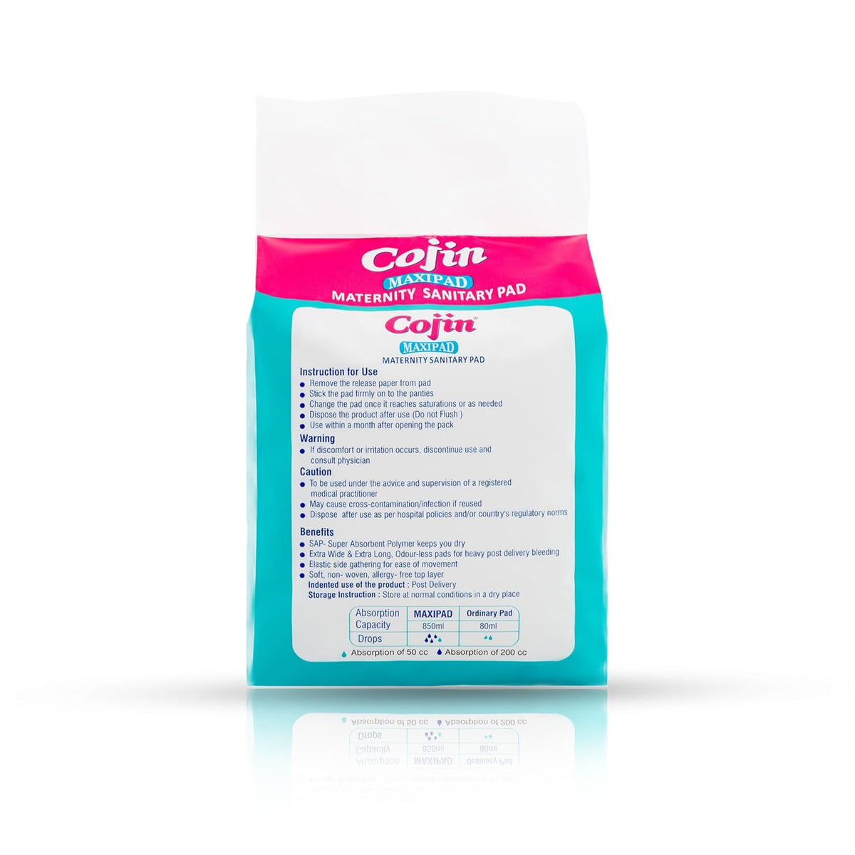 Cojin premium maternity pads for new moms Pack of 3 (15 maternity pads) - Soft Pads for After-Delivery