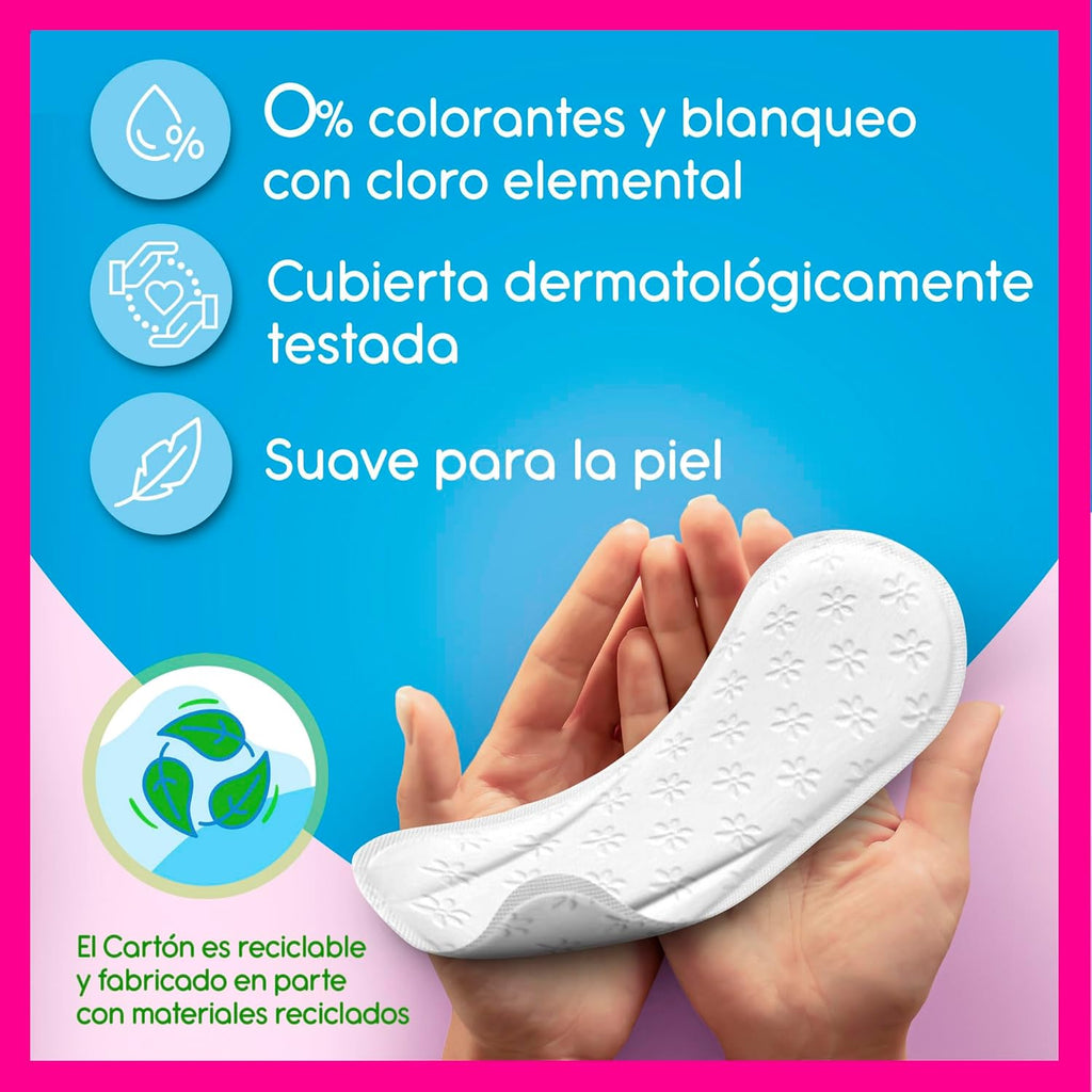 Carefree Cotton Feel Flexiform Fragrance-Free Panty Liners (56 Pack), Normal Absorbency and Breathable Daily Use Fragrance Free Panty Protectant for All Knickers