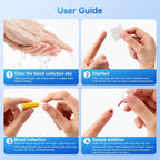 Home Cholesterol Test Kit, 8 in 1 Cholesterol Test Kit with 10 Test Strips for Home Use