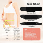 KeaBabies 3 in 1 Postpartum Belly Support Recovery Wrap - Belly Band for Postnatal, Pregnancy, Maternity - Girdles for Women Body Shaper (Midnight Black, M/L)