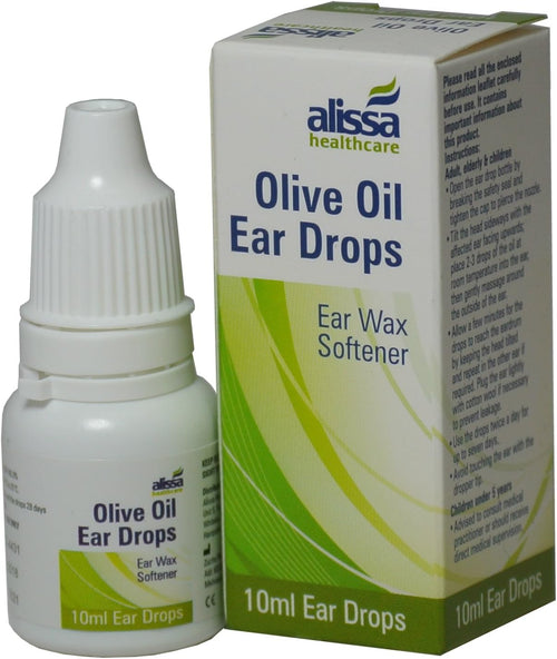 1 x Olive Oil Ear Wax Drops Softens Removes Wax 10ml (1 Pack)F