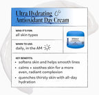 Derma E Ultra Hydrating Antioxidant Day Cream – Face Moisturizer with Hyaluronic Acid, Squalane, and Ceramides to Smooth and Nourish, Hydrating Face Moisturizer for Sensitive Skin, 2 Fl Oz