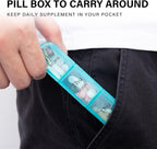 Daviky Pill Organizer 3 Times a Day, Pill Box 7 Day, Weekly Travel Case