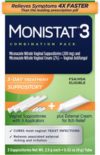 Monistat Vaginal Care Treatments 7 pieces