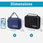 ProCase Diabetes Travel Case for Diabetic Supplies -Black | Hard Storage Bag for Glucose Meter, Insulin Pen, Test Strips, Syringes, Needles & More; Organizer for Diabetic Care Kits