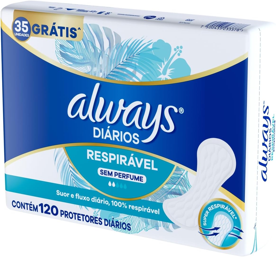 Always Panty Liners Fragrance-Free 120 pieces