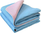 2PCS Reusable Underpads Large 86.4 x 91.4, Upgrade Cooling Waterproof Bed Pads with Heavy Absorbent, Washable for Incontinent, Potty Training, for Adult, Kids, Dogs