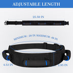 Transfer Belt for Seniors, Safety Walking Support with Quick Release Buckle | Multiple Padded Handles, 29-48" Adjustable Fit, Durable Nylon & Polyester, Machine-Washable, Quick Release