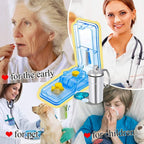 JohnBee Pill Cutter for Small or Large Pills, Cuts Vitamins (Blue)