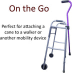 Cane Holder Clip for Walkers, Rollators & Wheelchairs, 3-Pack