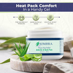 Sombra Warm Pain Relief 8 oz Jar for Arthritis, Back Pain & Pre-Exercise | For Arthritis Chronic Pain Pre-Workout Rub Vegan Formula Free of Artificial Fragrances, Dyes, NSAIDs, Wax, Petroleum, Alcohol