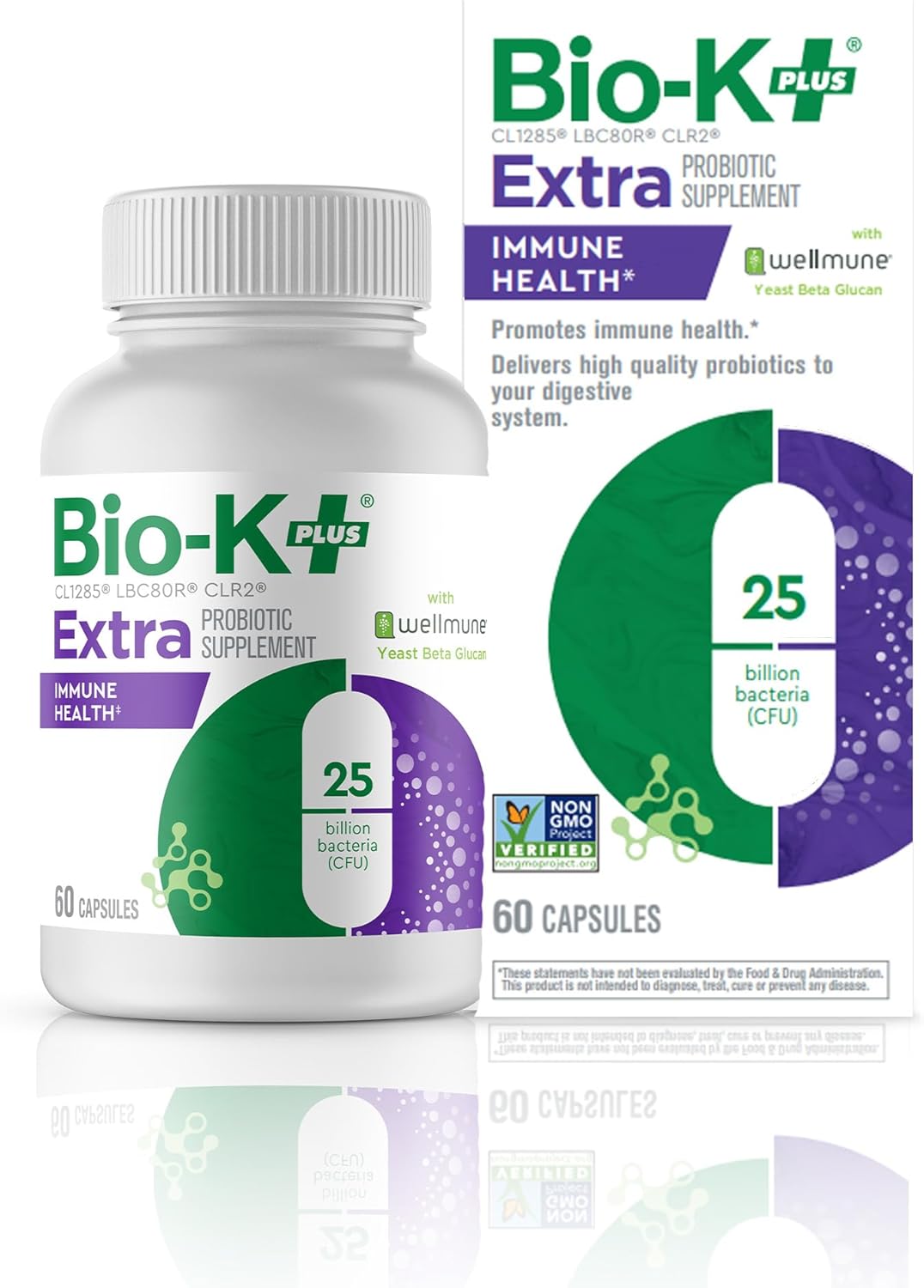 Bio K+ Probiotic Supplements 25 ml 60 capsules