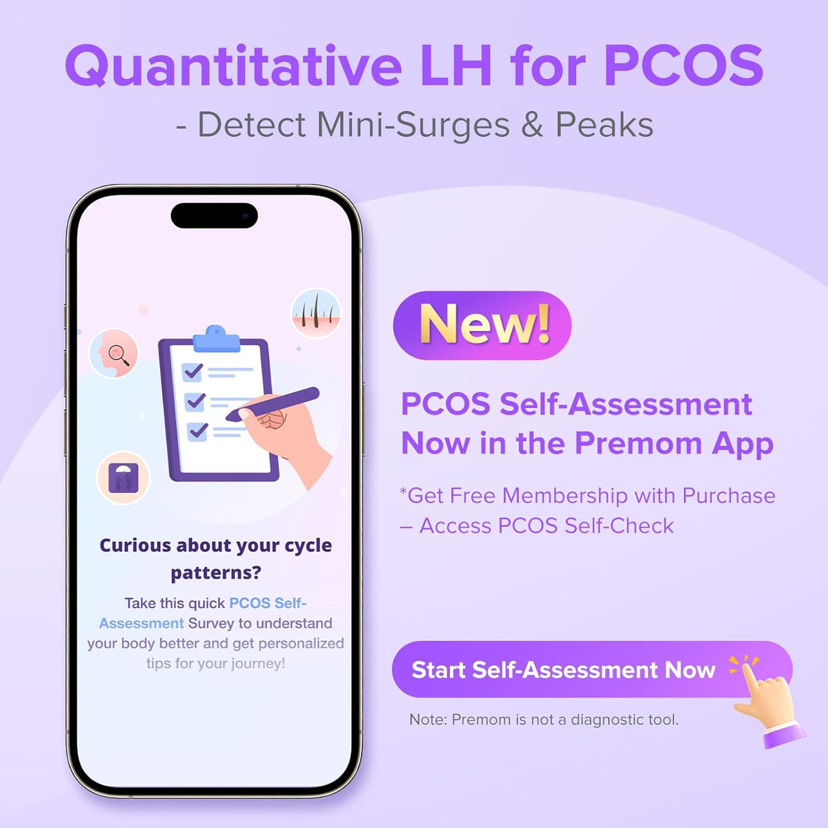 Premom Quantitative Ovulation Predictor Kit for Women