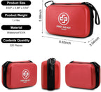 VRIEXSD Premium 320-Piece First Aid Kit, Waterproof EVA Hard Shell Case,Red