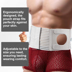 Colostomy Belt for Men and Women, Adjustable Stoma Support Belt, Abdominal Hernia Surgery Band, Ostomy Supplies, Belt Colostomy Accessories, M