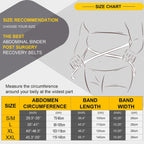 Postpartum Belly Band Abdominal Binder Post Surgery C-section Belly Binder Wrap Girdle Recovery Belt Back Support (X-Large, Black)