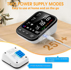 Blood Pressure Machine, Automatic Upper Arm Blood Pressure Monitor with 2x199 Readout, 4.5 Inch Backlit Large Screen Adjustable Large Cuff 9 to 17 Inches - Arrhythmia and Home Hypertension Detector
