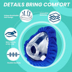 NATAKU 4-Pack Medium CPAP' Mask Liners Complitable for Resmed F20 Full Face Mask Cushions, Ultra-Soft Micro-Fleece Reduces Air Leaks & Pressure Marks, Reusable Mask Covers, Breathable for All-Night