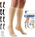 Truform 20-30 mmHg Compression Stockings for Men and Women, Knee High Length, Closed Toe