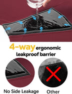 Allbase Incontinence Underwear for Women Washable Period Boxers Briefs Heavy Flow Leakproof Overnight High Absorbency Menstrual Postpartum Bladder Control Boyshorts Panties XX-Large Pack of 2