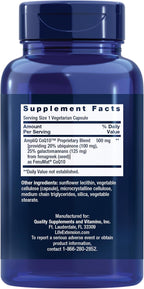Life Extension AmpliQ CoQ10, Heart Health, Kidney and Liver Health, ubiquinone 100 mg, Advanced Formula, Gluten Free, Non-GMO, Vegetarian, 60 Capsules
