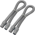 2-Pack Cpap Hose 2ft with 22mm Cuffs, Latex-Free Cpap Tubing Compatible with Most Machines, Lightweight Cpap Hose, Gray 19mm Cpap Tube, Easy to Attach Cpap Replacement Supplies