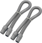 2-Pack Cpap Hose 2ft with 22mm Cuffs, Latex-Free Cpap Tubing Compatible with Most Machines, Lightweight Cpap Hose, Gray 19mm Cpap Tube, Easy to Attach Cpap Replacement Supplies