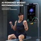 AEKE S1 Pro Smart Home Gym Equipment, AI Fitness Trainer with 220 lbs Digital Resistance, Full Body Strength Training Machine, Cable Workout System with Smart Tracking for Home Fitness