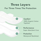 Rael Organic Cotton Cover Sanitary Pads for Women Moderate (Regular, 56 Ct) | Ultra Thin Period Pads with Wings, Regular Absorbency, Unscented, Chlorine Free, Period Essentials, Feminine Care