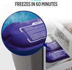 Reusable Hot and Cold Ice Packs for Injuries (3-Piece Set), Joint Pain | Gel Ice Packs - Muscle Soreness and Body Inflammation Support - Adjustable & Flexible for Knees, Back, Shoulders, Arms & Legs
