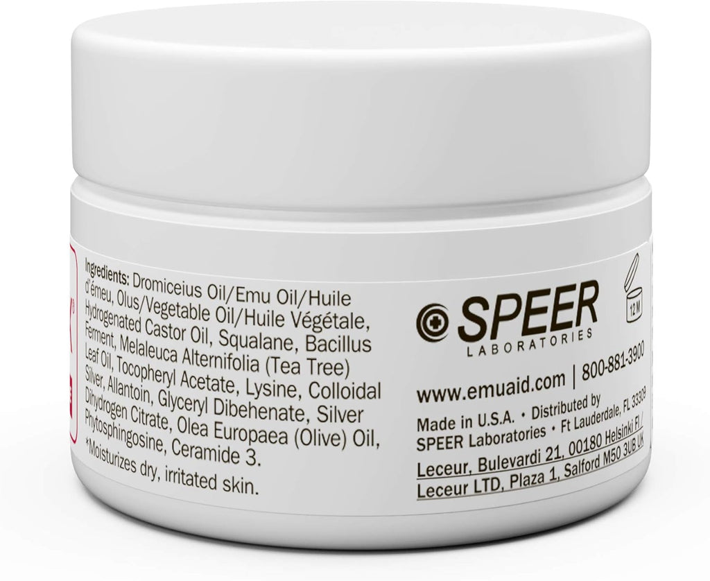 emuaid EMUAIDMAX Ointment, Maximum Strength Multi-Purpose Barrier for Dry, Itchy, Sensitive or Cracked Skin, Soothing Steroid-Free Fragrance-Free Ointment for Sensitive Areas, 2oz