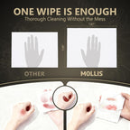 MOLLIS Disposable Period Underwear for Women, Postpartum Panties, & MOLLIS Flushable Wipes for Adults, Extra Large Unscented Wet Wipes with Witch Hazel & Vitamin E