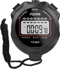 Stopwatch Timer, Digital Stop-Watch for Sports, Black | Multi-function Stopwatch with Single Split/Lap Timing, Button Beep Alarm Clock, Ideal for Coaches Kids PE-teacher