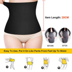 BRABIC Seamless Postpartum Belly Band Wrap Underwear, C-section Recovery Belt Binder Slimming Shapewear for Women, Black, Medium