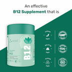 Mypro Sport Nutrition Plant Based Vitamin B12 Gummies | With Moringa, Amla Spirulina With 9 Herbals Extract |Nervous System Support | Boosts Energy | for Men & Women Strawberry Flavour (30 count (Pack of 1))