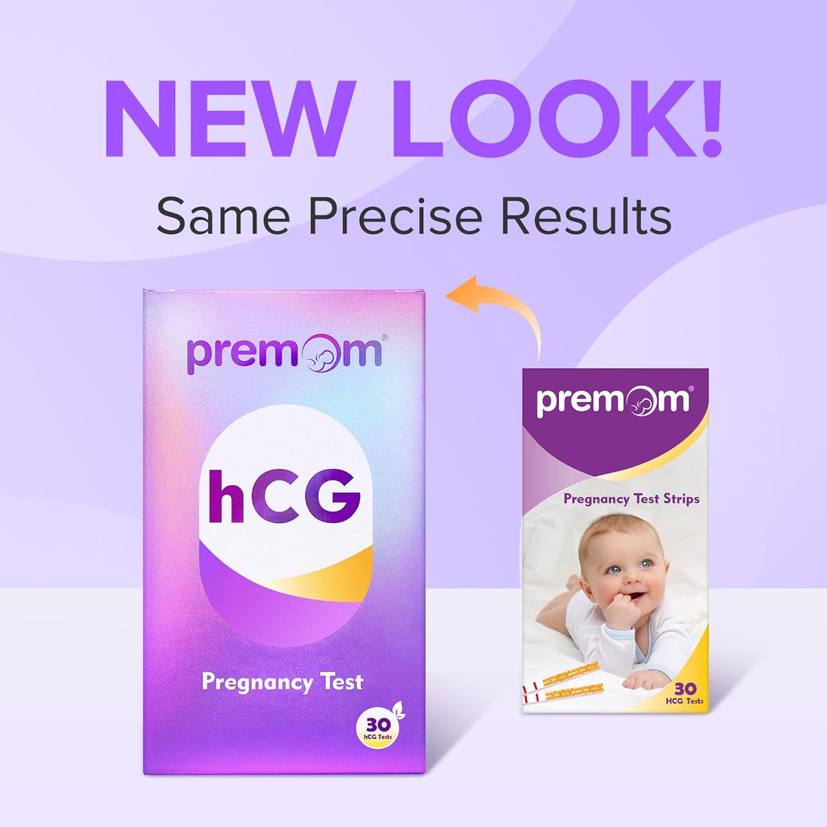 Premom Pregnancy Test Strips- 30 Pack Early Detection Pregnancy Test Kit Powered by Premom Ovulation Predictor iOS and Android APP