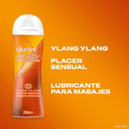 Durex Play Massage Lubricant Gel 2 in 1, Massage Gel and Lubricant with Ylang Ylang 200ml