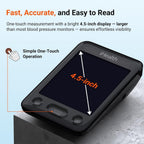 iHealth Accu Bluetooth Upper Arm Blood Pressure Monitor with Large Cuff | Smart BP monitor for home use, 8.7"-16.5"Adjustable BP Cuff for Large Arm, 2-user memory,compatible with iOS & Android, Black