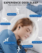 Noise Cancelling Ear Plugs for Sleeping, Adjustable Concert Earplugs for Hearing Protection with 8 PCS Soft Silicone Reusable 35 db Earplugs for Work Snoring Blocking with Portable Travel Case